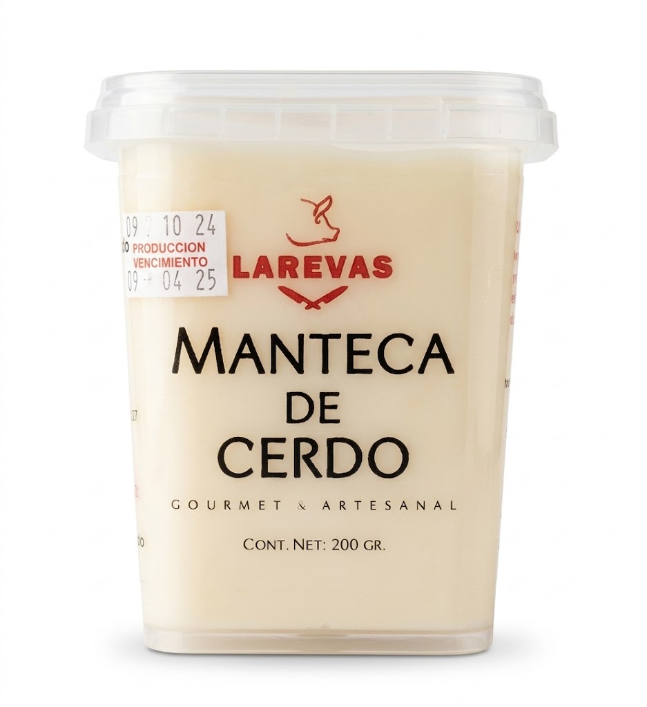 Manteca de Cerdo Larevas 200 gr Pote
