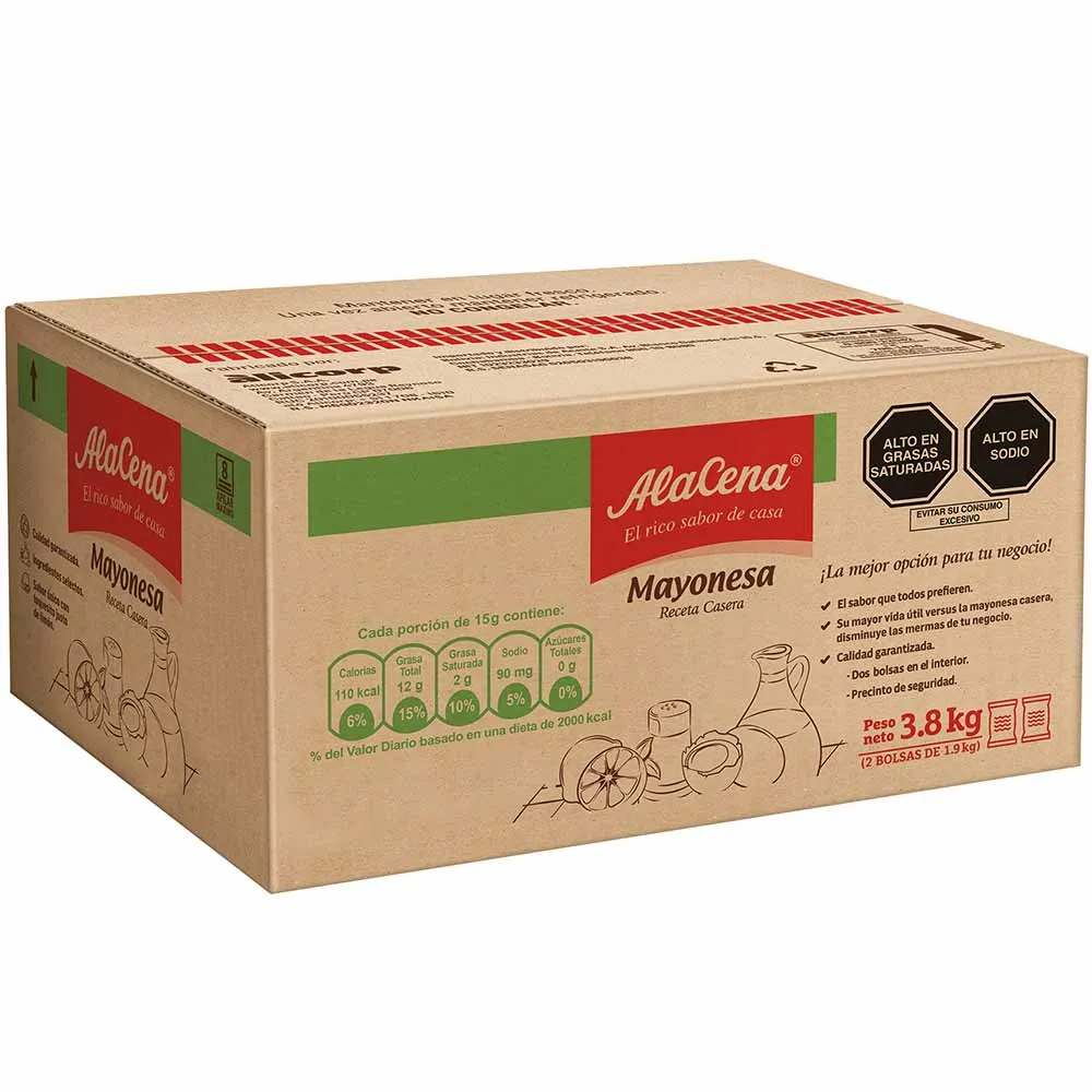 Mayonesa Alacena Caja 3.8 Kg