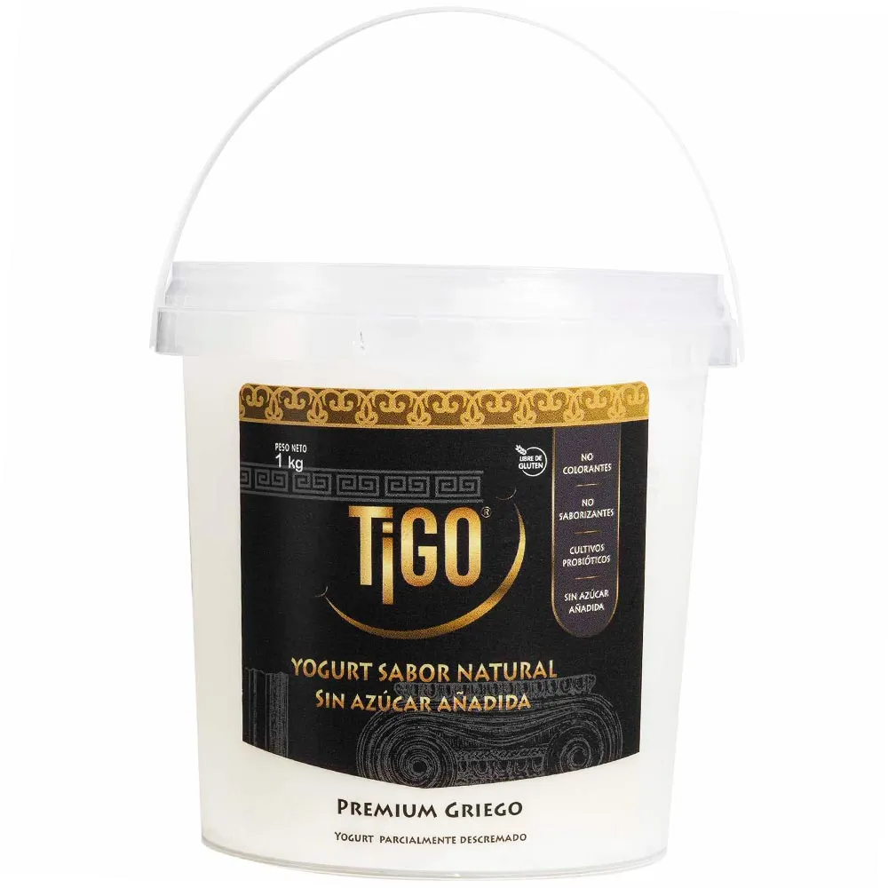 Yogurt Griego Natural Sin Azúcar de 1Kg