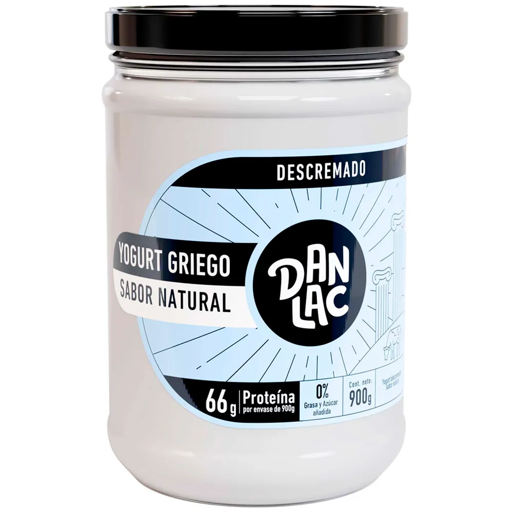 yogurt griego envase de vidrio 900 g
