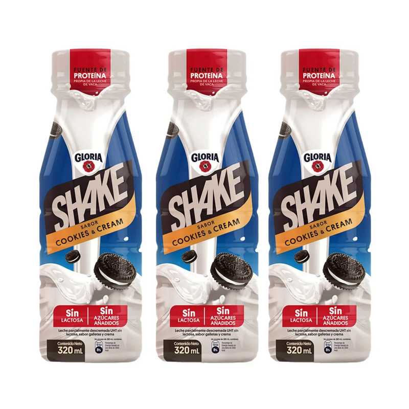 Bebida Shake cookies-cream 300 ml x 6 und