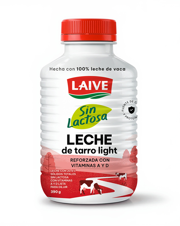 Leche sin Lactosa light Botella de 390g