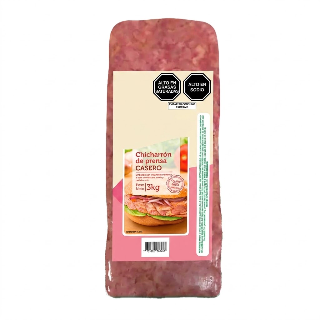Chicharrón de prensa molde de 3 kg