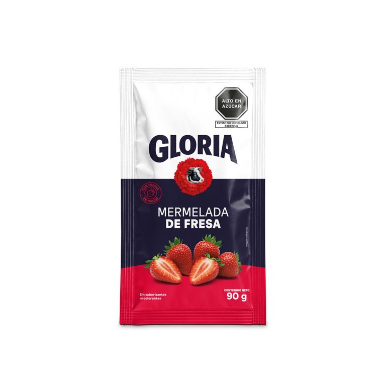Mermelada Gloria Fresa 90 gr x 12 Und