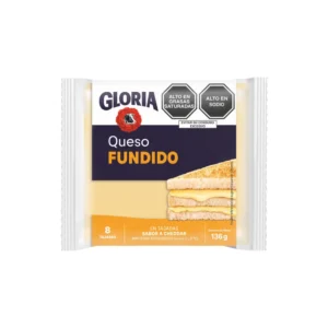 Queso Fundido Cheddar 8 Tajadas