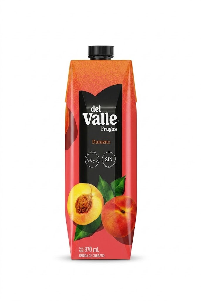 Frugos del Valle durazno caja 970 ml
